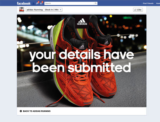 Adidas Checkin to Win: project image 7