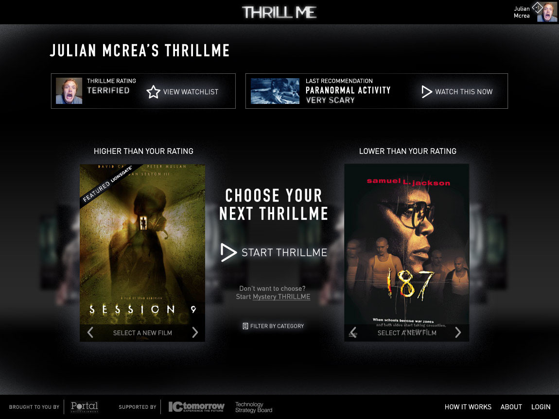 Thrill Me Face tracking: project image 9